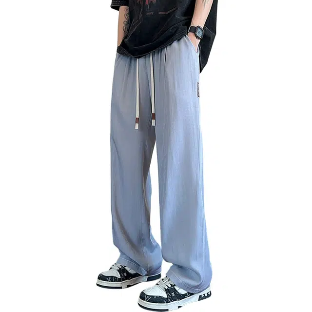 顶峰保罗 无性别主义美式高街潮牌水洗做旧薄款直筒垂感潮牌宽松休闲时尚百搭设计感牛仔裤 男女同款