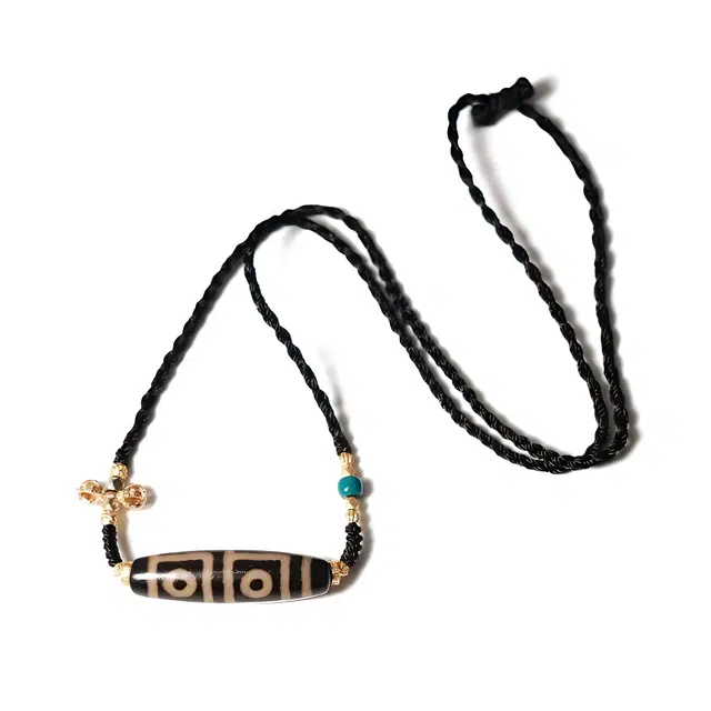 【财如潮水滚滚来】 玉临门 藏式手工编织天珠锁骨毛衣配饰锦上添花  时来运转  诸事顺利#好运  玛瑙 项链 男女同款情侣款