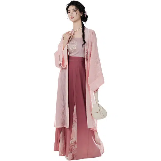 织造司 玫瑰来信 长干寺吊带抹胸改良三裥裙女汉服 女款