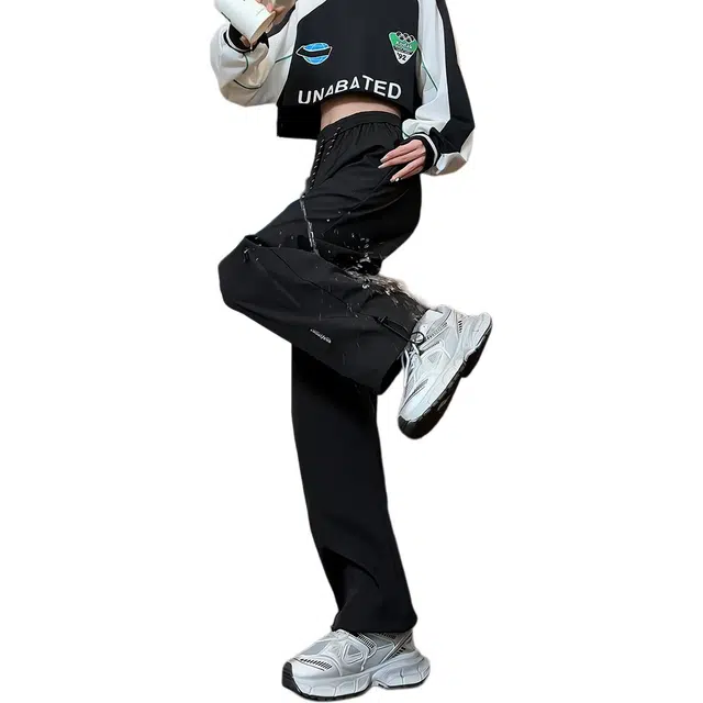 徐百货 薄款速干伞兵裤美式机能登山裤直筒宽松休闲长裤工装裤 男女同款