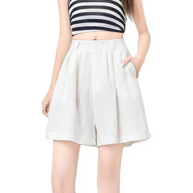 缪斯的诱惑 小个子宽松松弛感裤子休闲短裤 女款