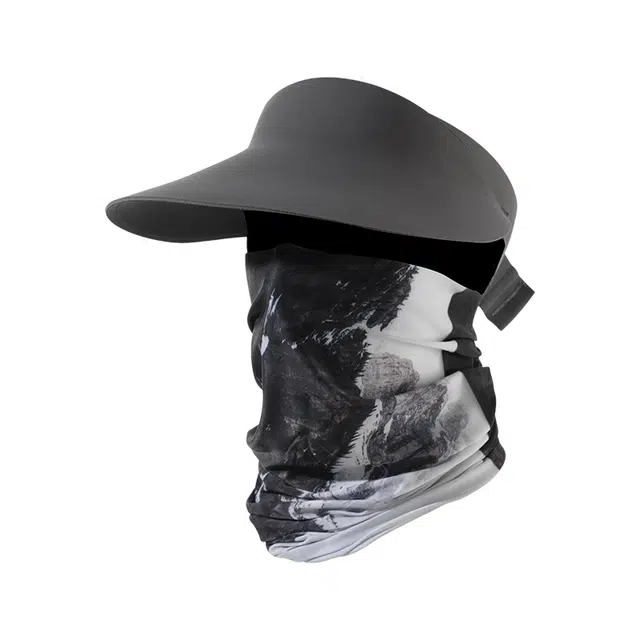 南极人 遮阳帽子夏季大帽檐空顶帽防紫外线可折叠太阳帽户外骑行开车爬山沙漠防沙遮全脸面罩护颈脖套透气 锦纶 防晒帽 男女同款情侣款