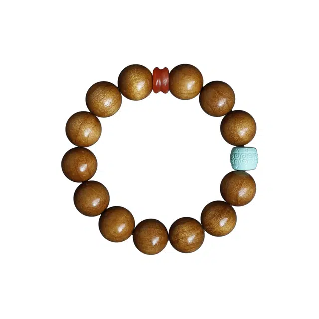 芳缘小傅 正宗文玩佛珠 简约时尚高档小众 诸事顺利时来运转八方来财 #好运伶忞金丝 楠木 木作手串 男女同款情侣款