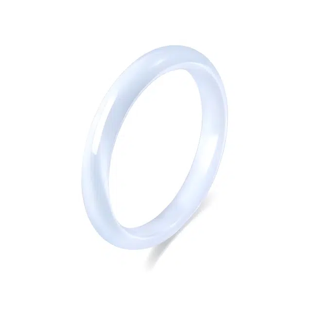 匠锁心玉 清透国潮新中式精致古风清冷感温润气质优雅小众叠戴百搭素圈 琉璃 手镯 女款