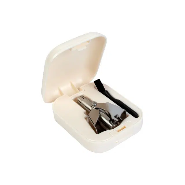 小天籁 鼻毛修剪器剪刀 清理器神器鼻毛 男用毛修剪鼻子 男士小手动鼻孔手动 两件套