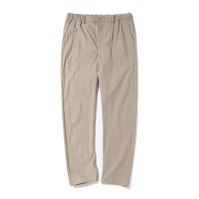 老爷车 夏季吸湿速干户外运动松紧纯色中腰长裤冰丝防晒易打理抗皱日常通勤百搭休闲裤 男款