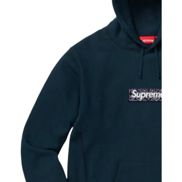 Supreme FW19 Week 16 Bandana Box Logo Hooded Sweatshirt