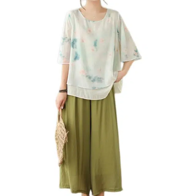 丝絮丝绸 新中式文艺复古典雅端庄大气设计短袖衬衫 女款