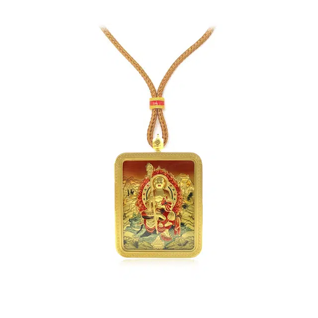 【招财进宝运气好】 玉临门 百年好合 佳偶天成 爱情甜蜜 单科好运-金榜提名唐卡复古民族风手工绳#好运 合金 项链 男女同款情侣款