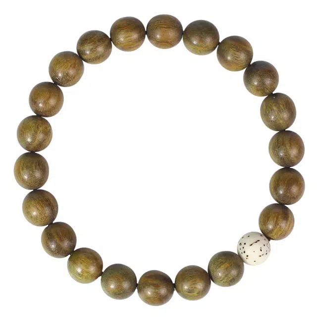 【草木本心】 缇克玺 原生态 新中式国风国潮 绕指柔盘玩佛珠文玩 轻奢高级感#好运 绿檀 手串 男女同款情侣款