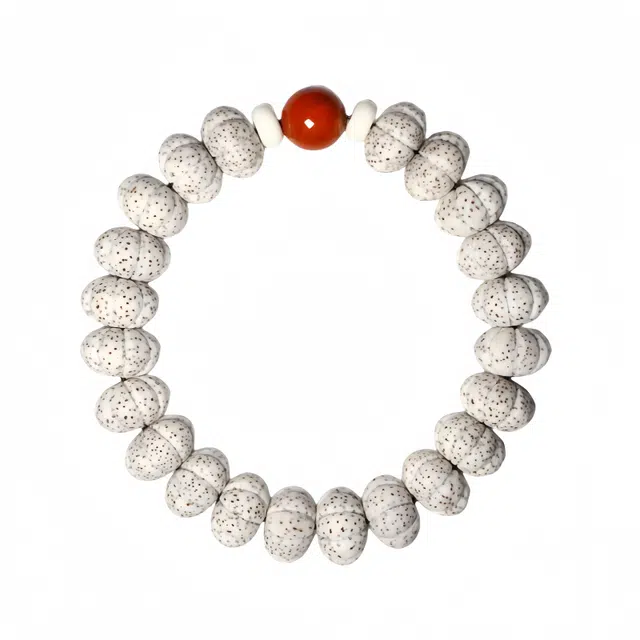 宣华意 新中式国风高级感时尚精品南瓜珠原籽玛瑙转运珠#好运佛珠文玩 星月菩提 手串 男女同款情侣款