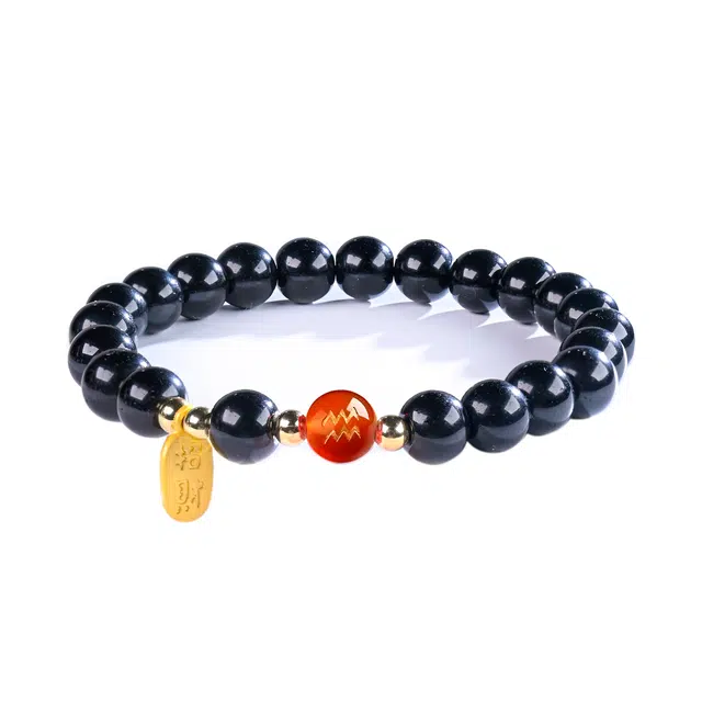 灵晔 新中式国潮轻奢高级高级感转运珠复古文艺风招财纳福#好运 黑檀 手串 男女同款情侣款