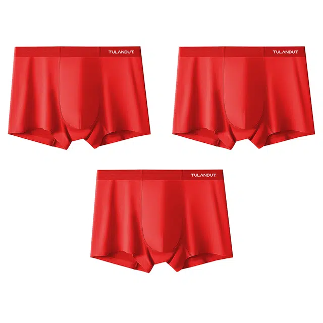 图兰朵 抗菌无痕凉感消臭轻薄透气四角裤平角短裤内裤 男款