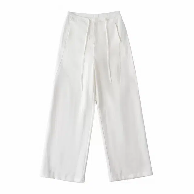 卡路莉 天丝亚麻高个子薄款女山本裤休闲裤 女款