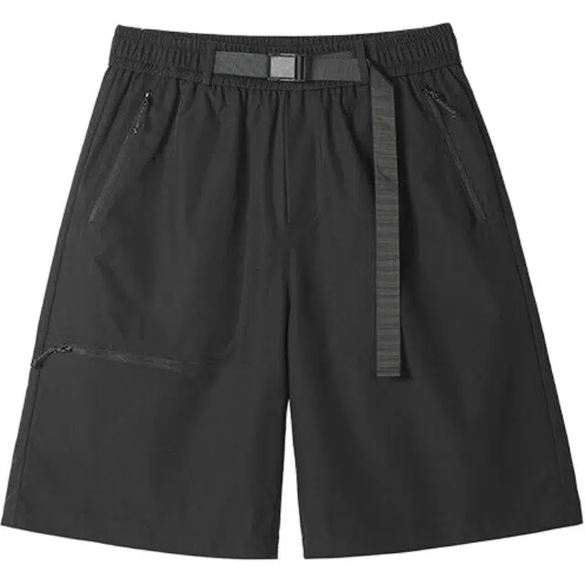 【dme】 美式简约拉链多口袋机能五分裤男夏季潮牌户外速干冰丝运动工装直筒中裤休闲短裤 男女同款