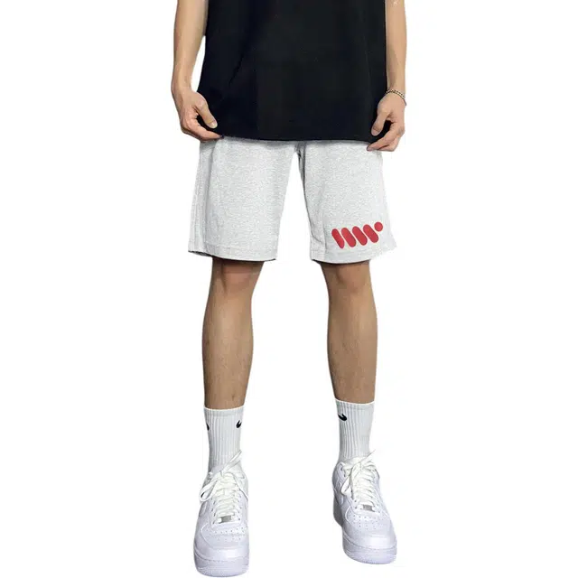 徐百货 美式运动透气夏季潮牌重磅裤子外穿高级感篮球训练四分裤休闲短裤 男女同款