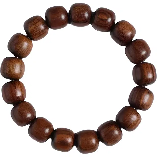 【沉心向暖】 缇克玺 新中式国潮诸事顺意素圈转运珠古风轻奢盘玩手链#好运 花梨木 手串 男女同款情侣款