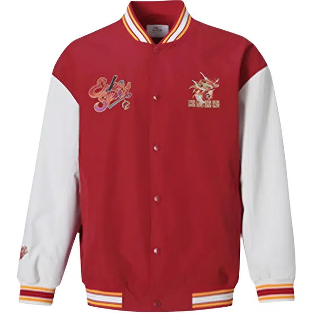 鸿星尔克 生活系列 运动休闲简约拼色印花舒适百搭宽松夹克外套 男女同款