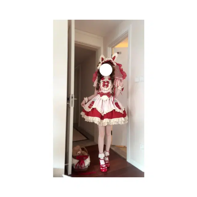 依钗 甜美可爱蓬蓬公主裙简约舒适洛丽塔萝莉装 女款