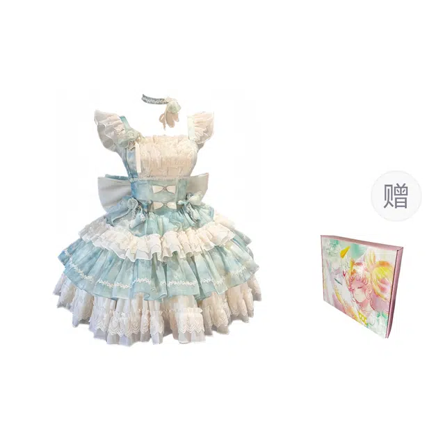 依钗 晕染芭蕾风少女生日约会蛋糕裙千金感萝莉装 女款