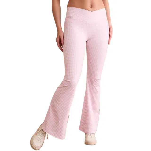 ALTAR'D STATE Gingham Flare Legging Step Up