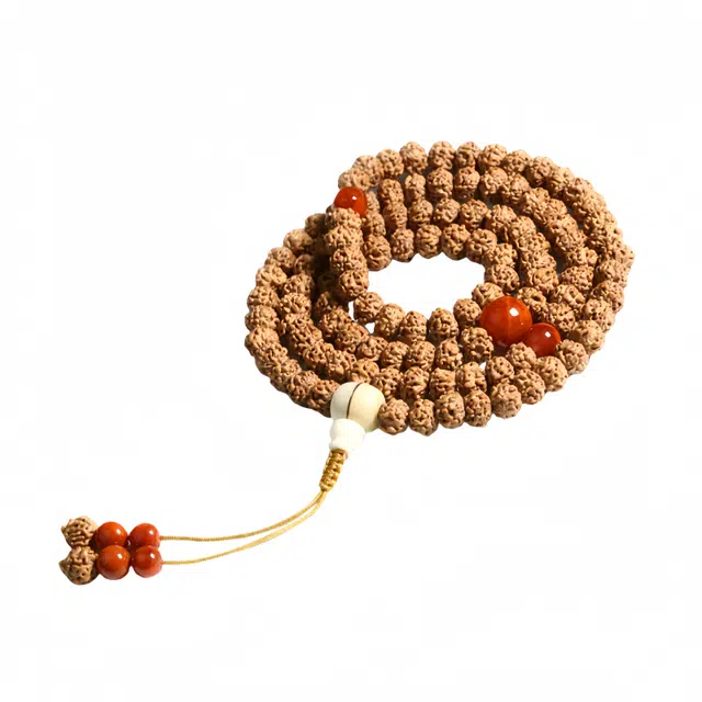 宣华意 中式高级感精品尼泊尔原籽龙纹文玩盘玩佛珠#好运 金刚菩提 手串 男女同款情侣款