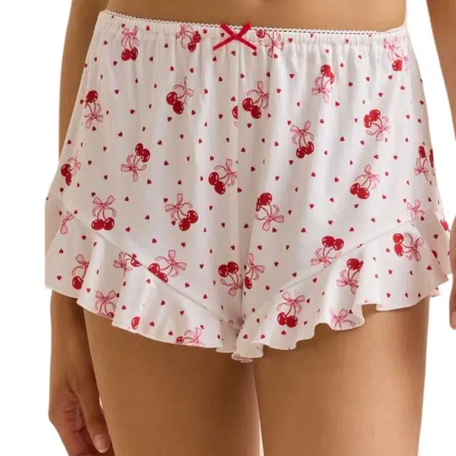 ALTAR'D STATE Cherry Bow Lounge Shorts