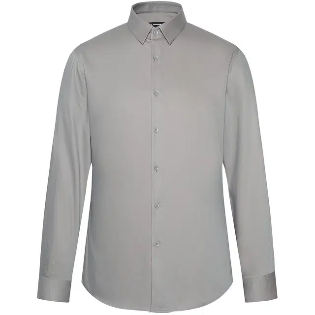 利郎 时尚休闲简约秋季百搭通勤风长袖衬衫 男款