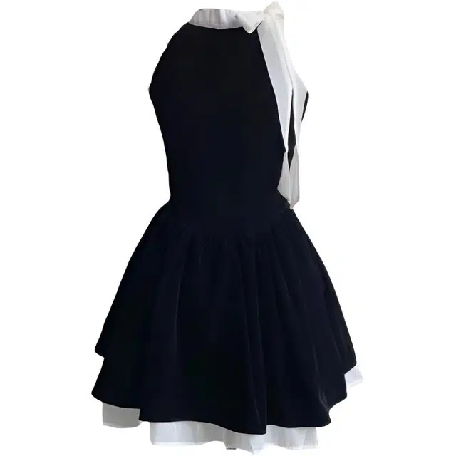 玉儿恋 挂裙收腰公主蓬蓬小个子气质度假礼服裙夏无袖连衣裙 女款