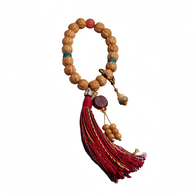 宣华意 高端金蟾文玩盘玩藏式流苏佛珠#好运 猴头核桃 手串 男女同款情侣款