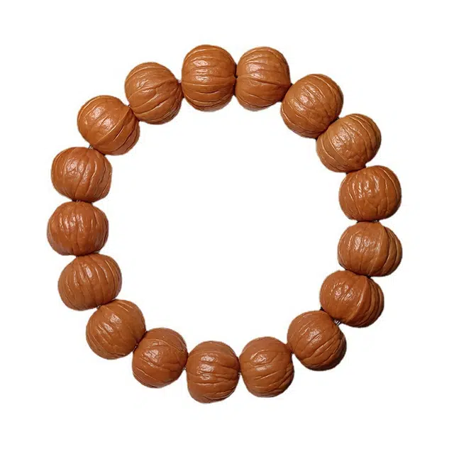 【财源滚滚】 艾卡拉 土豪串京八棱南瓜桩国风设计#好运 猴头核桃 手串 男女同款情侣款