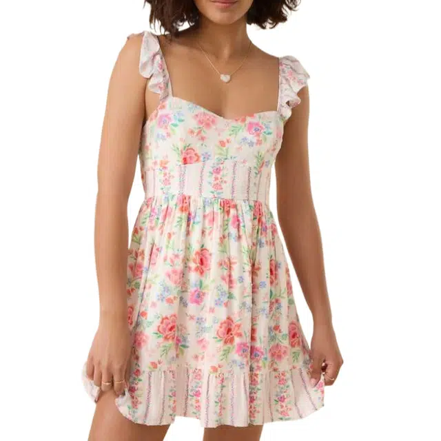 ALTAR'D STATE Floral Mini Dress Lexi