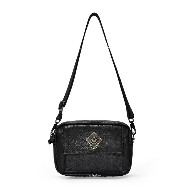 Chusan PVC Crossbody Bag Black