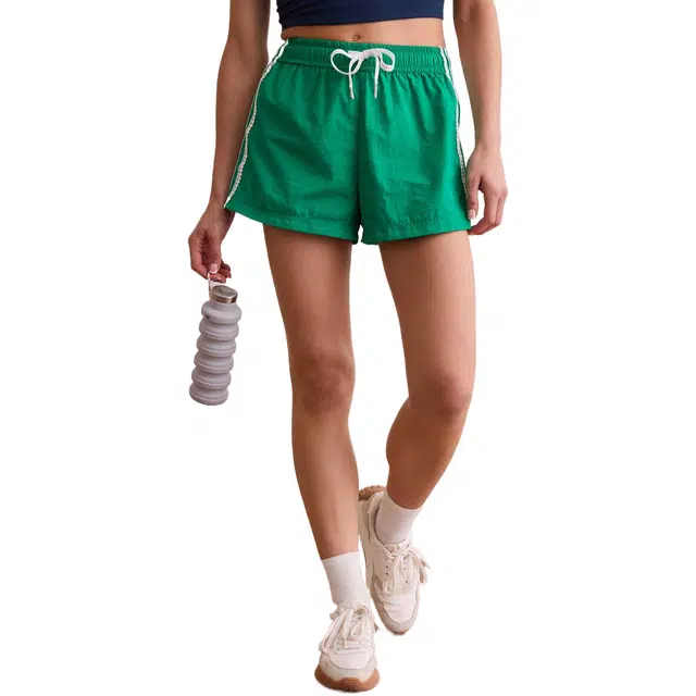 ALTAR'D STATE Lace Up Stripes Shorts