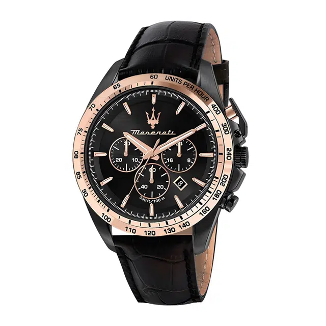 Maserati Quartz 44mm Black Dial