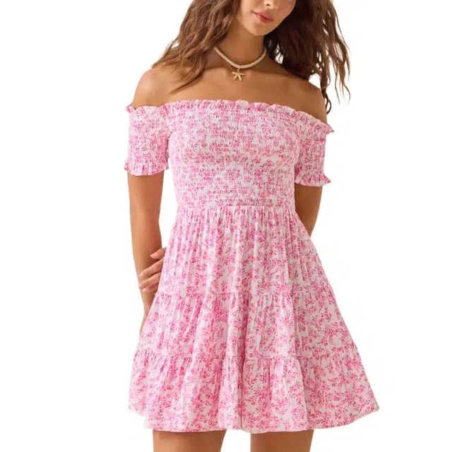 ALTAR'D STATE Clarita Floral Mini Dress