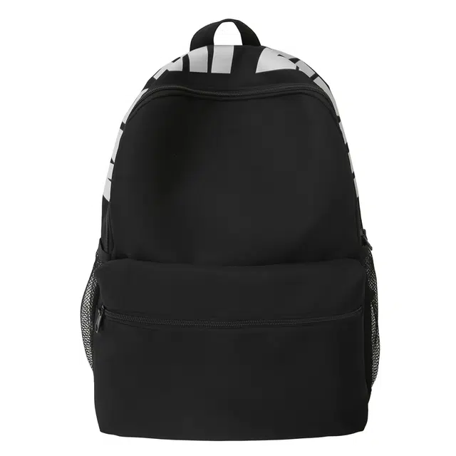 泰格奴 简约纯色字母小众高颜值大容量上课轻便小众防水书包 牛津布 双肩包 大号 男女同款情侣款 黑色/红色/黄色/灰色/粉色/紫色