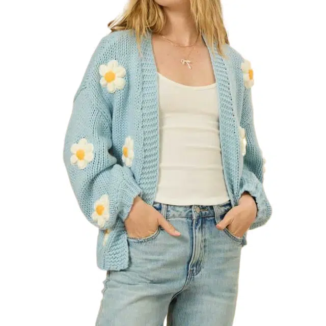 ALTAR'D STATE Floral Cardigan Daisie 3D