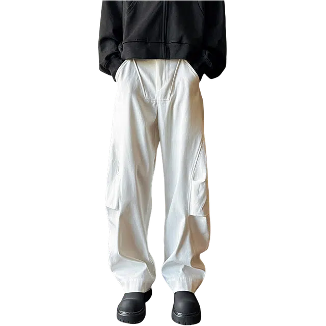 冈哉 美式高街舒适凉感运动健身跑步宽松潮流个性直筒日常百搭通勤休闲裤 男女同款