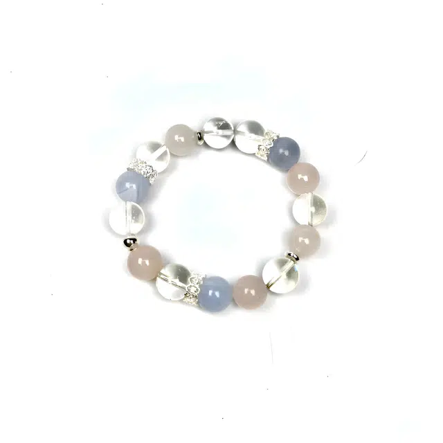 【水逆退散 全都上岸】 优奕芳 高级感 水逆退散 上岸转运看考研 多宝 招财进宝 转运来福 精准桃花#好运天然 粉水晶 手串 男女同款情侣款