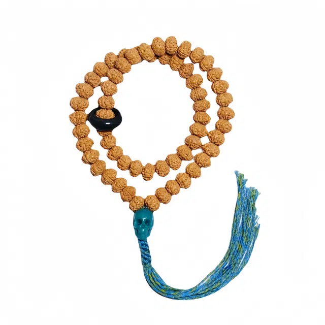 宣华意 新中式高级感时尚双层精品爆肉龙纹原籽文玩佛珠#好运 金刚菩提 手串 男款