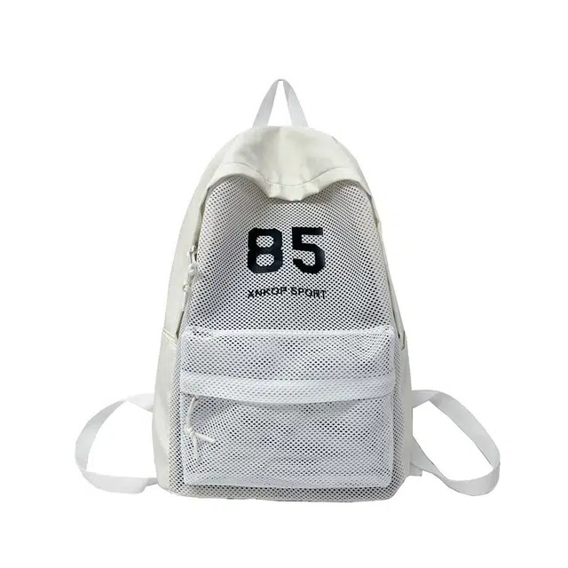 笛贝嘉 韩版潮牌字母大容量背包初中生高中学生书包 尼龙 双肩包 男女同款情侣款 多色