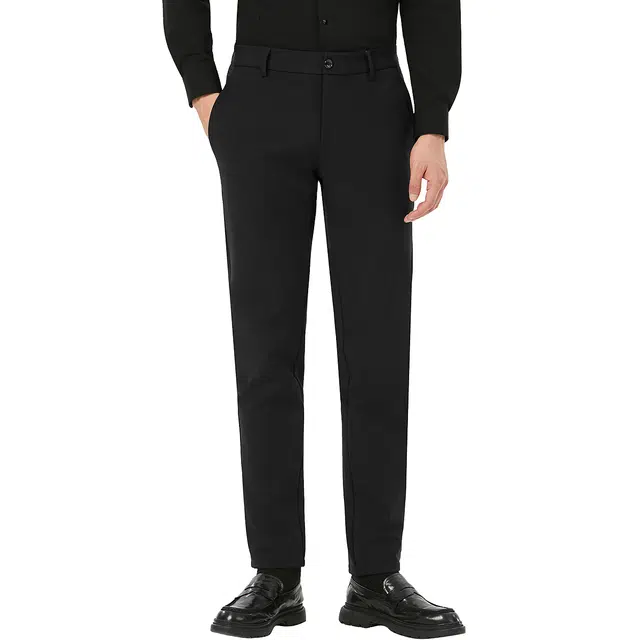 利郎 商务百搭纯色简约长裤秋季质感时尚休闲裤 男款
