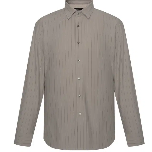 利郎 条纹商务风百搭秋季时尚长袖衬衫 男款