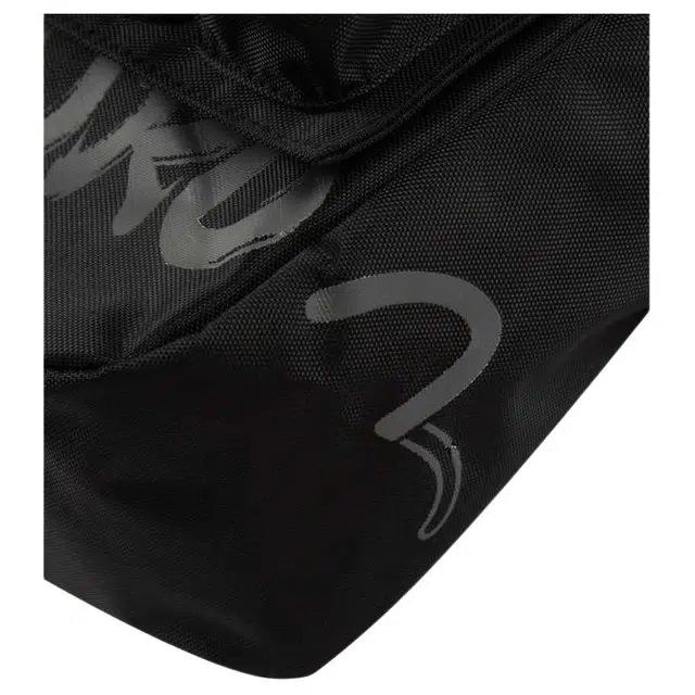 EVISU Printed Multi-Pocket Messenger Bag Black