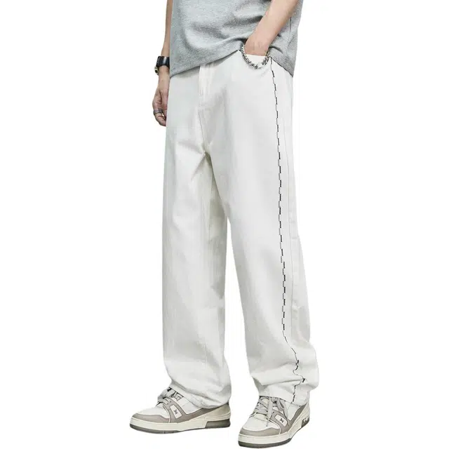 童先森 夏季美式宽松中腰长裤休闲裤 男款