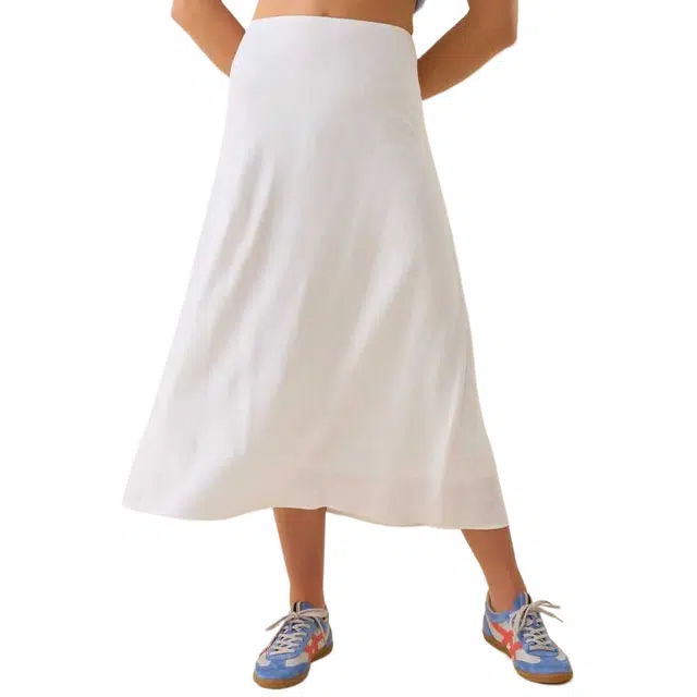ALTAR'D STATE Linen Midi Skirt Lorrie