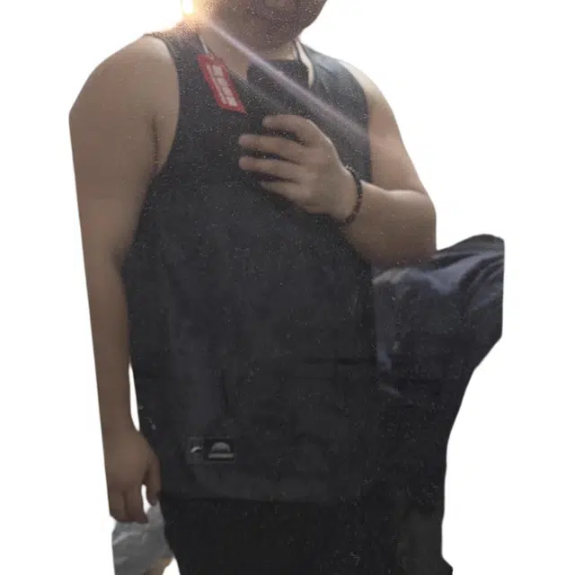 超级安踏 满印圆领舒适吸湿排汗百搭休闲篮球背心 男款 豆灰绿