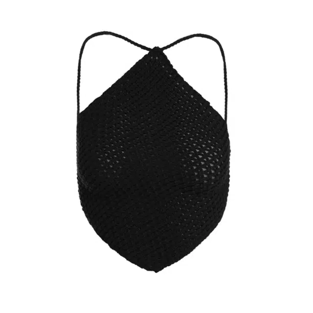 NAKED WARDROBE The Crochet Halter Top Crochet