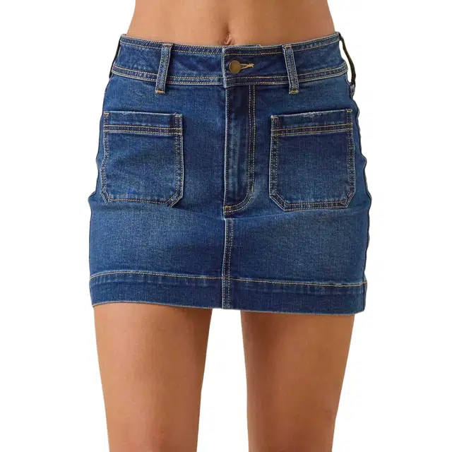 ALTAR'D STATE Mini Skirt Brynn Denim